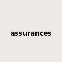 assurances是什么意思
