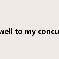 farewell to my concubine是什么意思