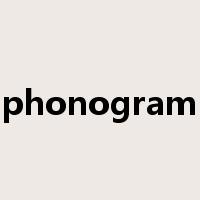 phonogram是什么意思