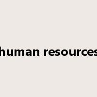 human resources是什么意思