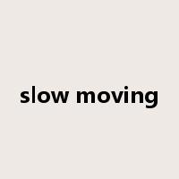 slow moving是什么意思