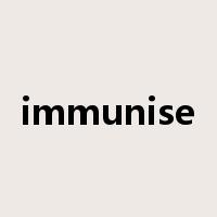 immunise是什么意思