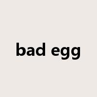 bad egg是什么意思