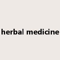herbal medicine是什么意思