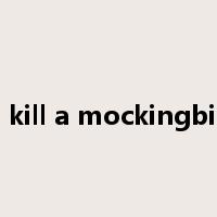 to kill a mockingbird是什么意思
