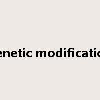 genetic modification是什么意思