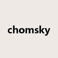 chomsky是什么意思