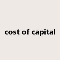 cost of capital是什么意思