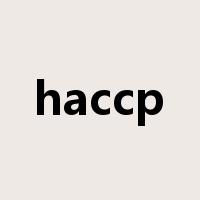 haccp是什么意思
