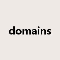 domains是什么意思