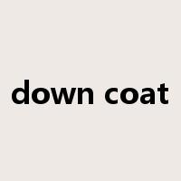 down coat是什么意思