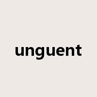 unguent是什么意思