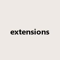 extensions是什么意思