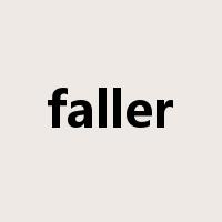 faller是什么意思