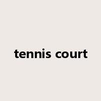 tennis court是什么意思