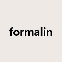 formalin是什么意思