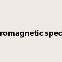 electromagnetic spectrum是什么意思