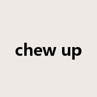 chew up是什么意思