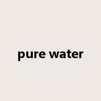 pure water是什么意思