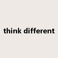 think different是什么意思