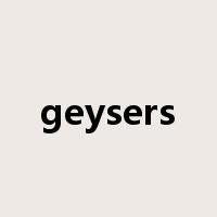 geysers是什么意思
