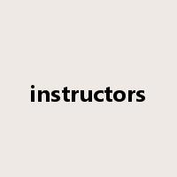 instructors是什么意思