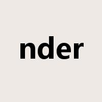 nder是什么意思