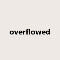 overflowed是什么意思