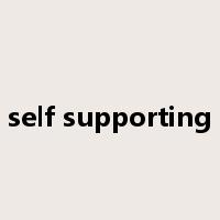 self supporting是什么意思