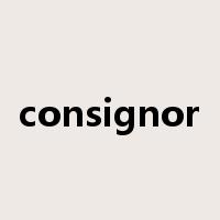 consignor是什么意思