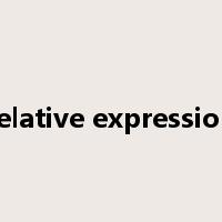 relative expression是什么意思