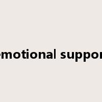 emotional support是什么意思