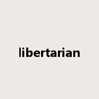 libertarian是什么意思