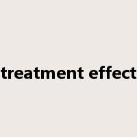treatment effect是什么意思