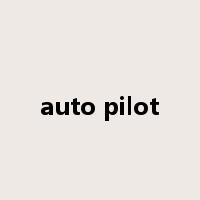 auto pilot是什么意思