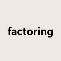 factoring是什么意思
