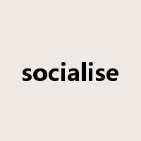 socialise是什么意思