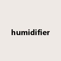 humidifier是什么意思