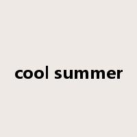 cool summer是什么意思