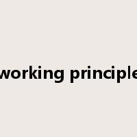 working principle是什么意思
