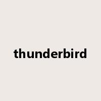 thunderbird是什么意思