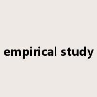 empirical study是什么意思