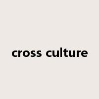 cross culture是什么意思