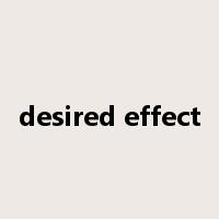 desired effect是什么意思