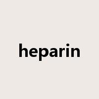 heparin是什么意思