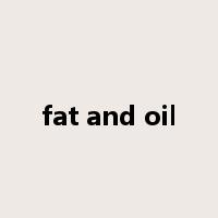 fat and oil是什么意思