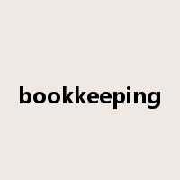 bookkeeping是什么意思