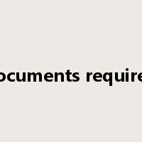 documents required是什么意思