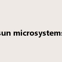 sun microsystems是什么意思
