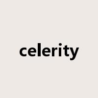 celerity是什么意思